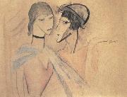 Marie Laurencin Younger boy and girl painting